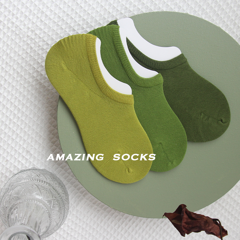 Amazing Socks夏日隐形3.0版本柔软包裹颜色升级全棉透气浅口船袜 - 图1