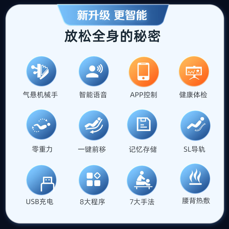 乐摩吧8816S智能豪华按摩椅太空舱家用全身全自动揉捏零重力沙发 - 图2
