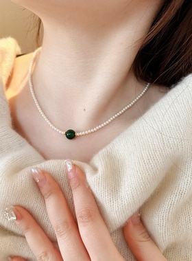 新中式风贝珠玛瑙串珠项链