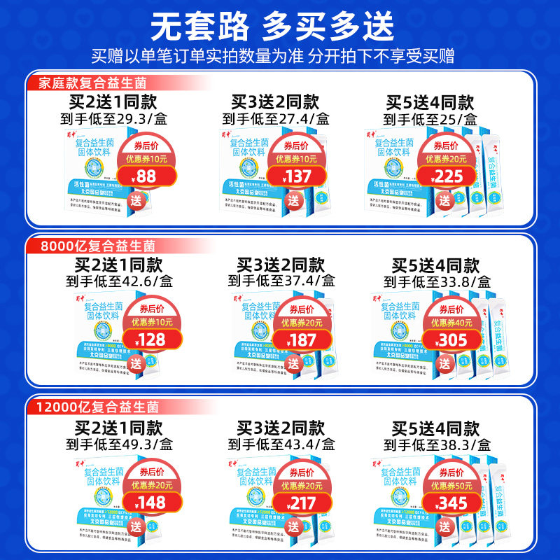 蜀中复合活性大人儿童成人益生菌 蜀中益生菌