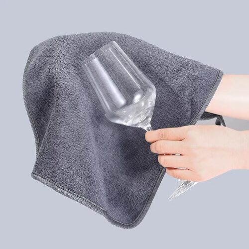 抹布保洁专用厨房家用毛巾吸水不易掉毛擦地擦桌杯子抹布加厚手巾 - 图2