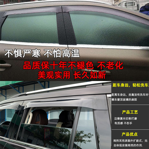 理想L9L7L6L8 i6蔚来ES8 EC6理想one新大捷龙晴雨挡雨板车窗雨眉 - 图1