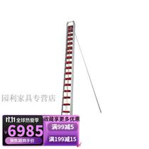 Straight Alloy Ladder Extension Ladder Lift Ladder Extension Ladder Extension Ladder Aluminum Ladder Fire Field Rescue Shrink Aluminum Alloy Pull Ladder