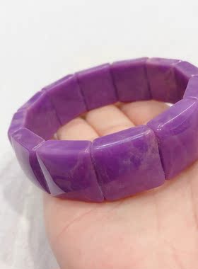 S389# 天然原色紫云母手牌无优化 18*7.8mm 重63.73克