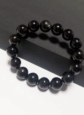 S1136# 埃及金运石手链13mm 月光猫眼效应