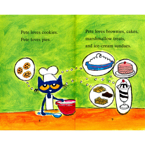 英文原版绘本 Pete the Cat's Groovy Bake Sale 平装 4-8岁儿童英语阅读故事书 幼儿英语原版绘本画册 男孩 女孩 - 图1