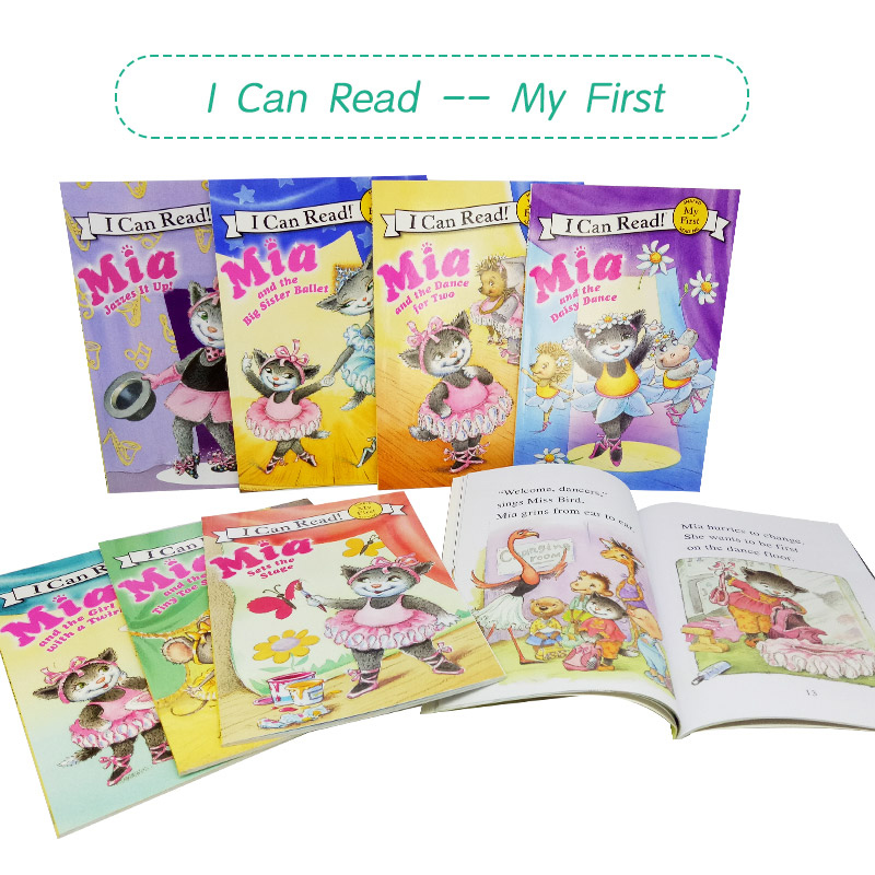 正版英文原版8册Mia米娅全套绘本 幼儿园原版英语女孩故事图画书i can read my first分级阅读物初级 mia米亚icanread认知启蒙