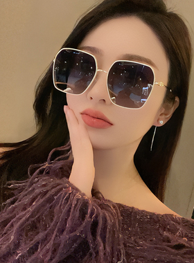 墨镜女士防晒时尚白色近视带度数