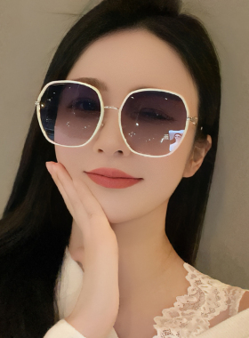 墨镜女士防晒开车专用时尚大框