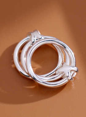 三生三世缠绕戒指S925银嘻哈