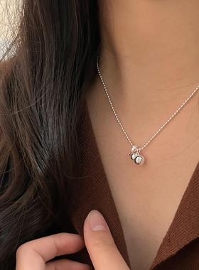 韩国韩版通体S925纯银葫芦项链女轻奢时尚设计感百搭锁骨链高级感