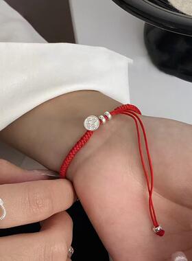 通体S925纯银铃铛手链男女