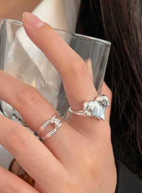 爱心新款通体戒指S925纯银轻奢