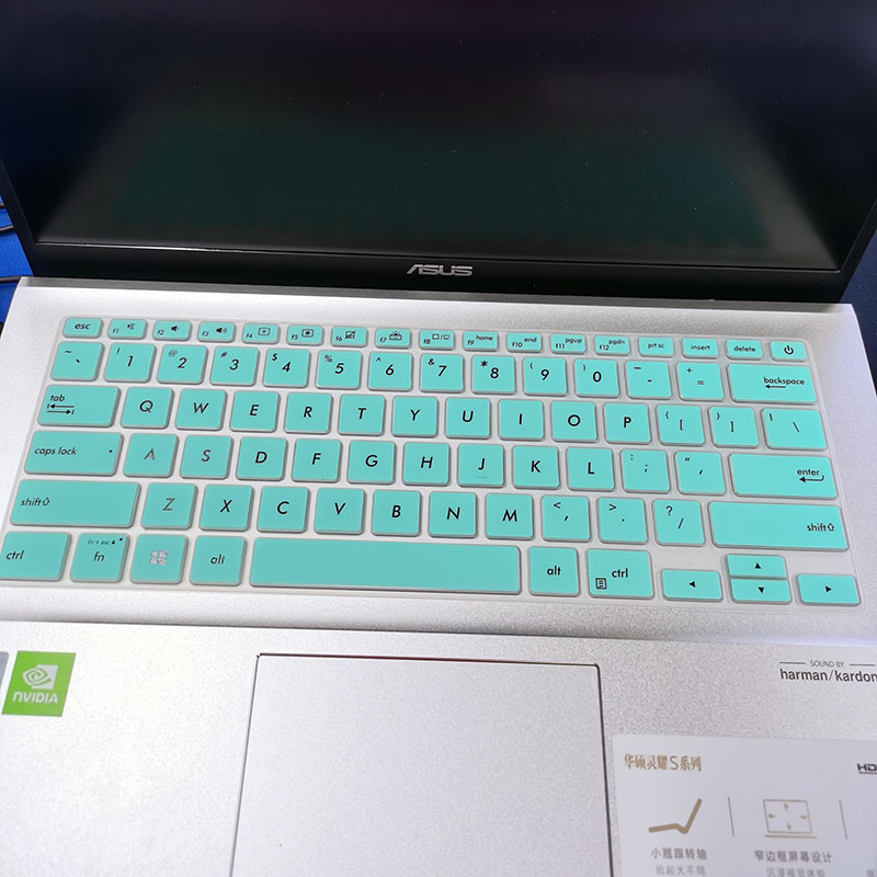 华硕VivoBook14s X S4500F笔记本键盘保护膜14寸电脑贴膜按键防尘套凹凸垫罩透明彩色键位膜带印字配件屏幕膜 - 图3