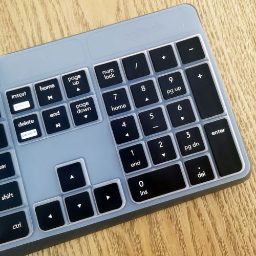 Logitech罗技MK315无线键盘保护膜K375s多设备无线蓝牙键盘防尘套MK235台式机按键凹凸垫罩键位膜全覆盖配件 - 图1