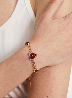 Mouhooland 暮后之地守护之心手链925银情侣款手环小众设计师品牌