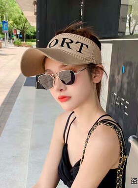 防晒女空顶帽子女户外运