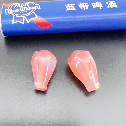 粉糯玛瑙雕刻鲨鱼背三通佛头diy文玩配饰百香星月菩提佛手金刚猴 - 图2