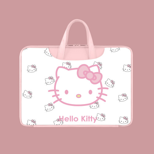 可爱猫咪数码电脑包防水手提15.6寸大学生适用联想小新air14寸华硕戴尔游戏本苹果华为荣耀16.1寸多功能收纳 - 图3