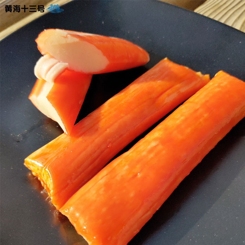 即食海望手撕蟹柳500g蟹味棒蟹味棒海鲜火锅蟹足棒海味零食小吃 - 图1