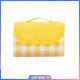 Feilu yellow plaid picnic mat moisture-proof and waterproof thickened