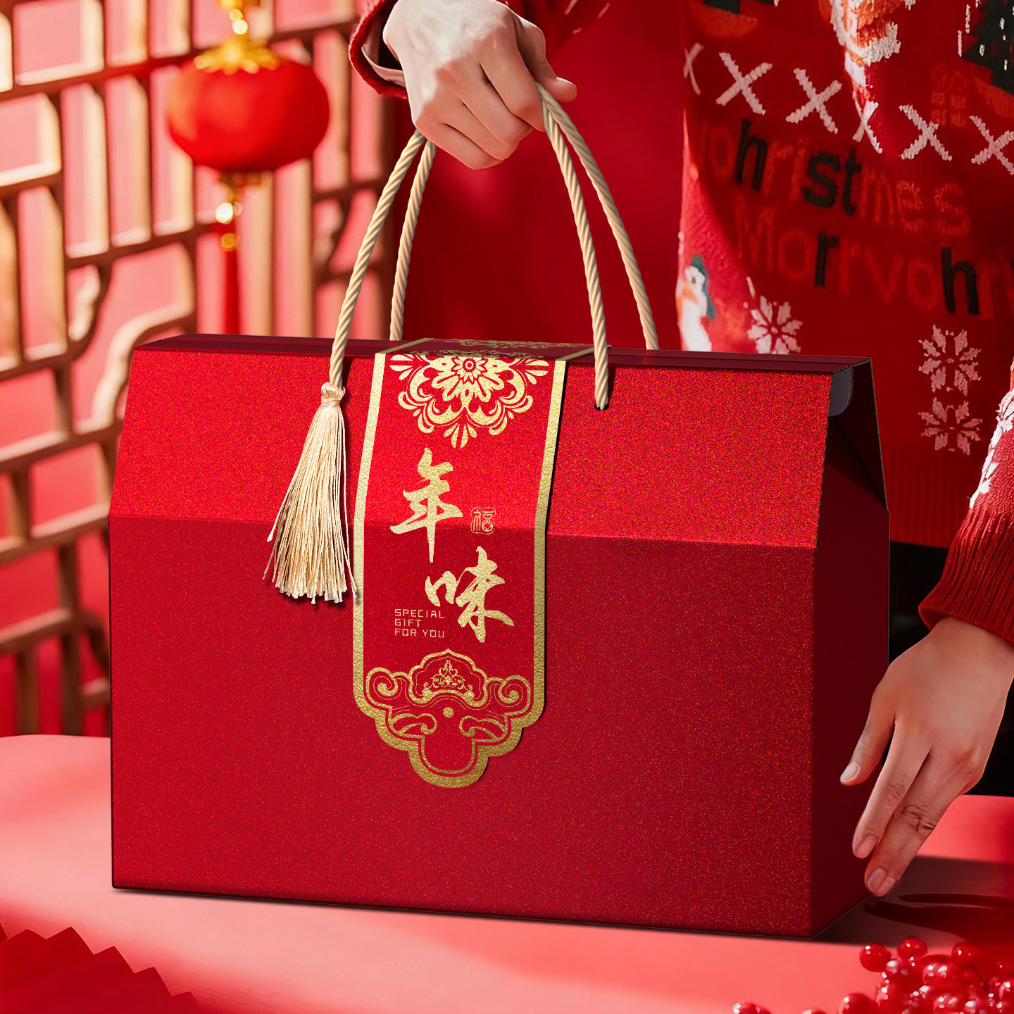 高档山珍礼盒空盒木耳野生羊肚菌菇干货土特产礼品包装盒纸箱定制,淘宝优惠券,粉丝福利购,淘宝优惠卷