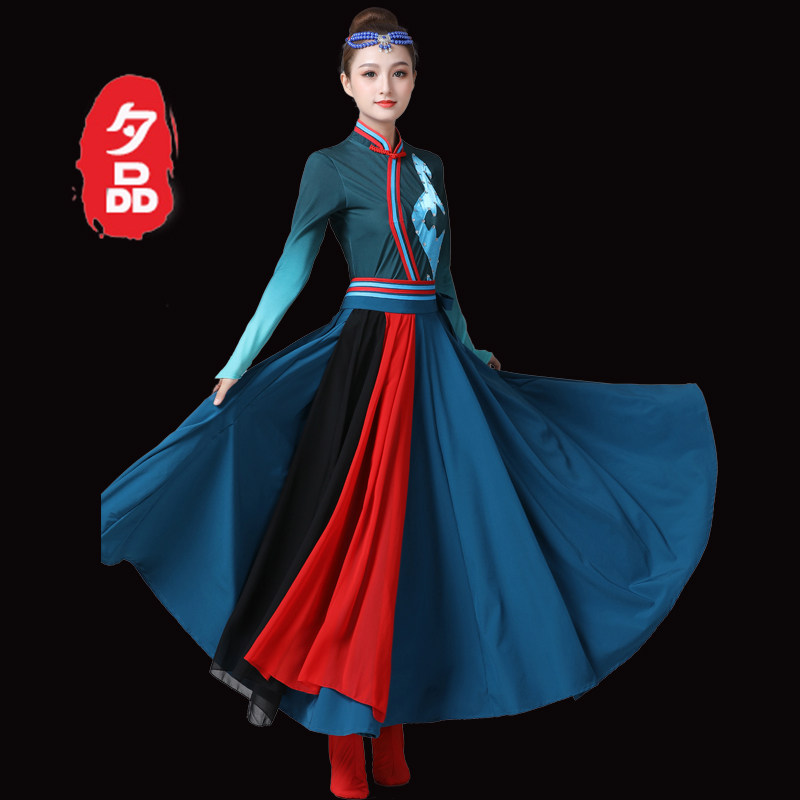蒙古少数民族服装现代民族风女鸿雁 夕品民族服装/舞台装
