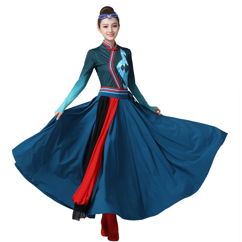 蒙古少数民族服装现代民族风女鸿雁 夕品民族服装/舞台装