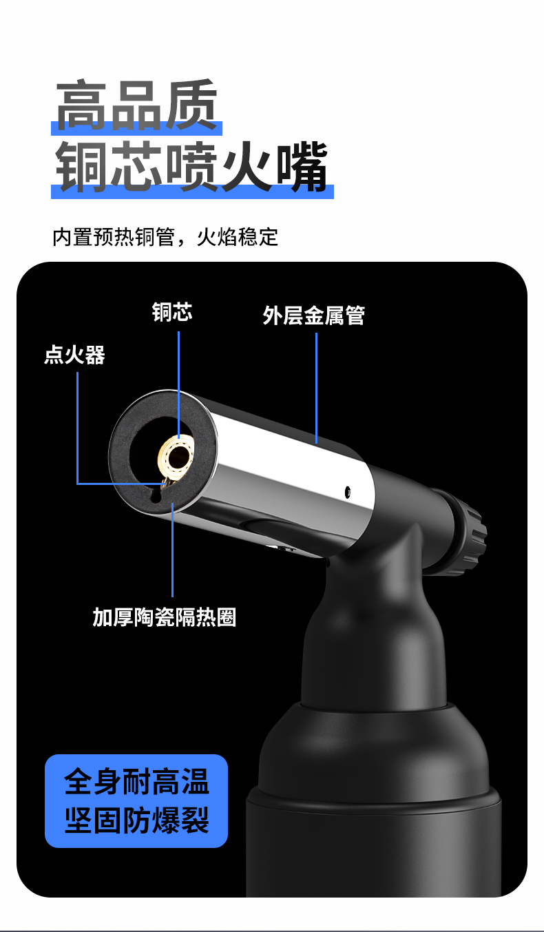 验金枪熔金喷枪烧黄金回收鉴定炼金子融银工具设备溶金高温喷火枪