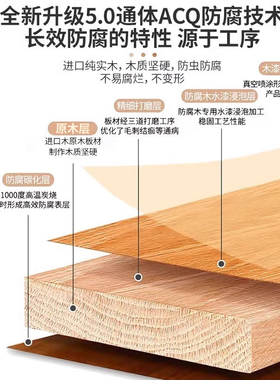 别墅户外仿古防腐木门楼