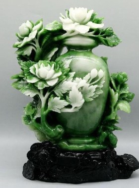 原石玉石福建寿山石雕仿独山玉富贵吉祥摆件家居摆件奇石观赏石料