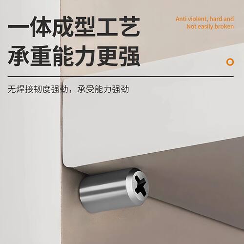 自攻层板螺丝一体托隔板粒托钉橱衣柜固定支撑五金配件置物架钉托 - 图1