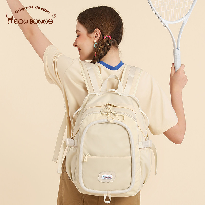 meowbunny绵绵圈女大学生男双肩包 meowbunny箱包双肩背包