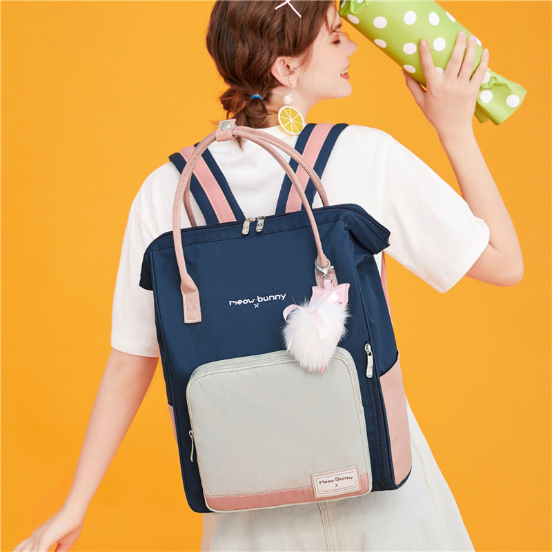 meow bunny甜甜圈女韩版初电脑包 meowbunny箱包双肩背包