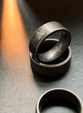 蜂狼居胥-权戒钛钢古法戒指欧美