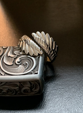 云鹤-钛钢开口不掉色戒指男欧美