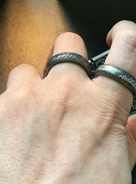 至尊魔戒-权戒古法钛钢戒指男潮