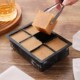 Silicone square frozen large ice cube mold with lid