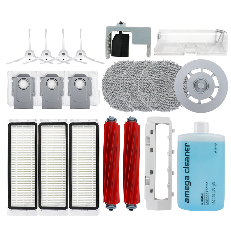 适配石头扫地机器人配件P10/P10MAX主刷边刷滤网集尘袋抹布清洁液 - 图3