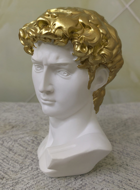 树脂仿石膏大卫头像摆件