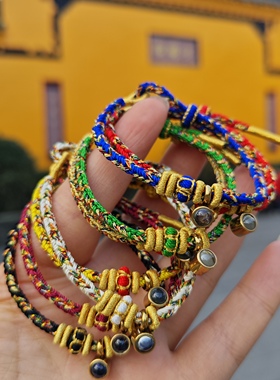 文殊院生肖绳正品太岁红绳精工微雕投影楞严咒手绳4太岁本命佛