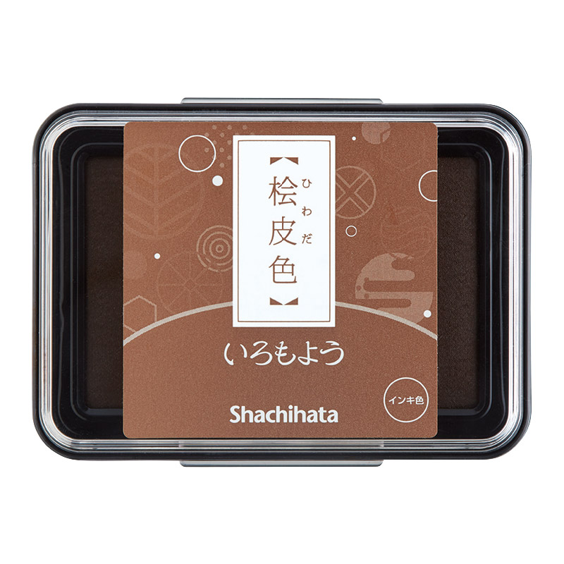 日本旗牌Shachihata油性颜料和风手账橡皮章刷色剪贴印章印台包邮-图3