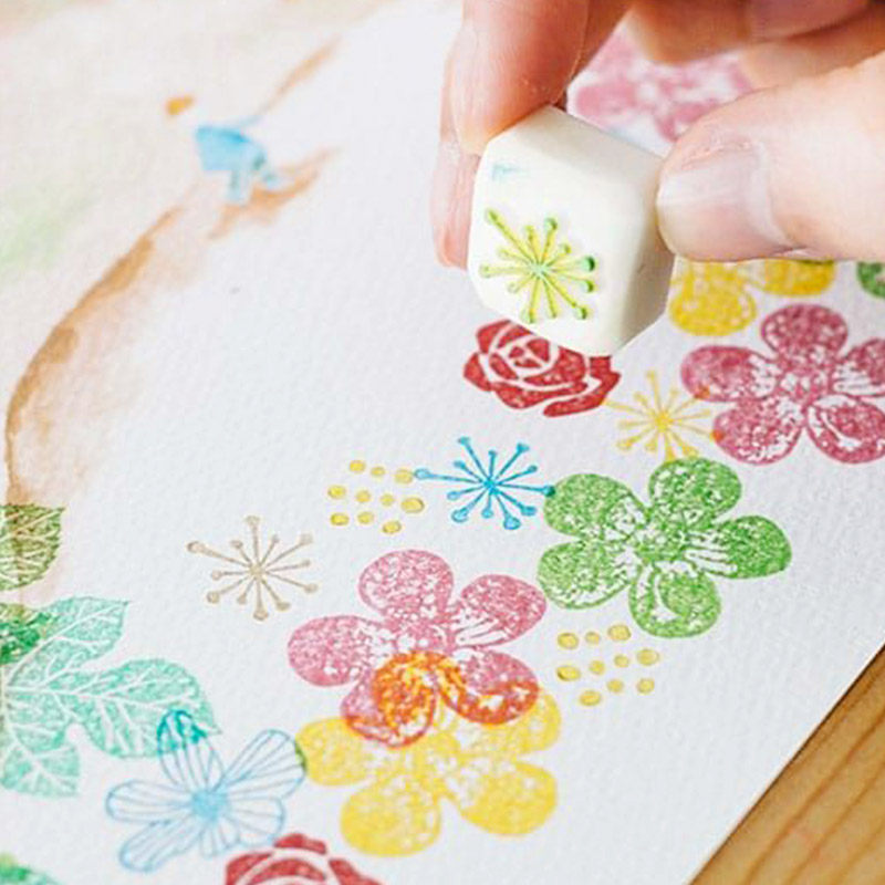 日本旗牌Shachihata油性颜料和风手账橡皮章刷色剪贴印章印台包邮,淘宝优惠券,粉丝福利购,淘宝优惠卷