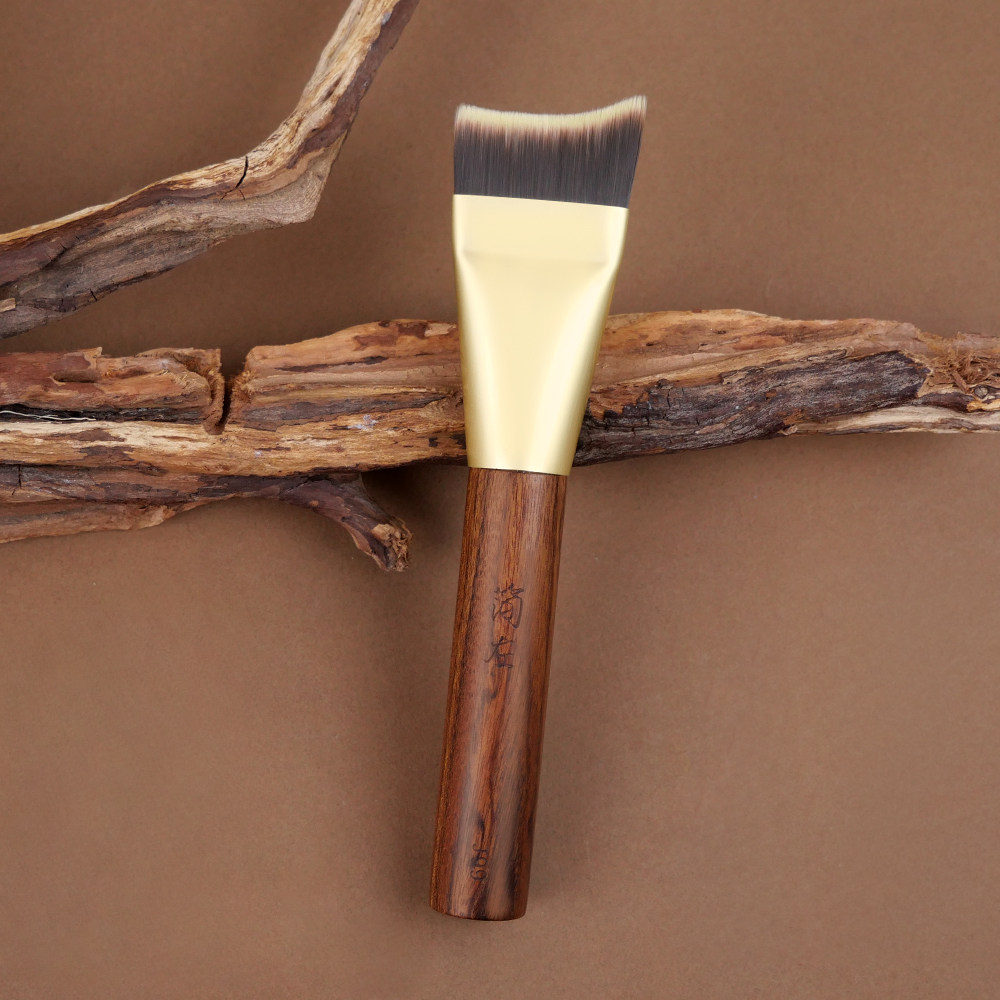 简左J99粉底刷超薄一字无痕不吃粉底液化妆师专用美人鱼尾面膜刷,淘宝优惠券,粉丝福利购,淘宝优惠卷