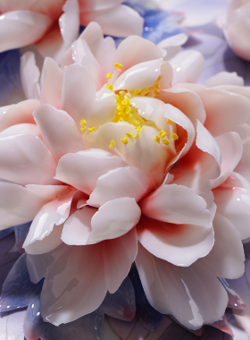 陶瓷房间布置手工仿真花客厅桌面