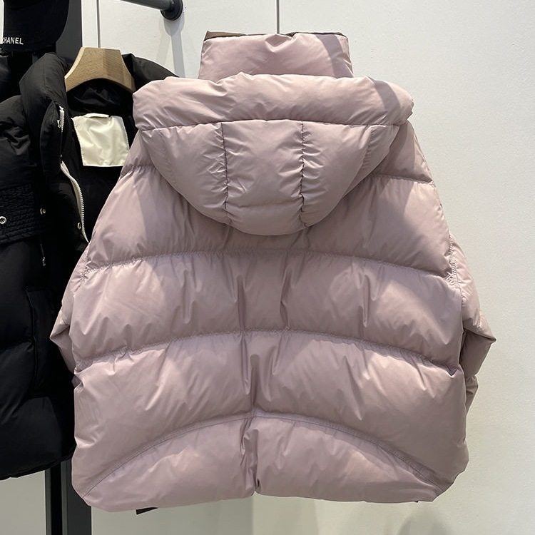 短款连帽棉服女春节新款撞色小个子宽松背带面包服保暖外套,淘宝优惠券,粉丝福利购,淘宝优惠卷