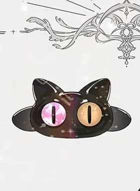 新款高版本蝶变3周边麟潜可爱猫咪骨爪戒指开口百搭简约指环