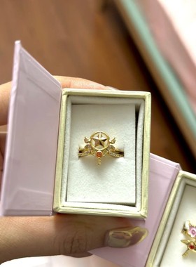 新款高品质版本百变小樱魔卡少女樱戒指动漫cos游戏周边指戒女