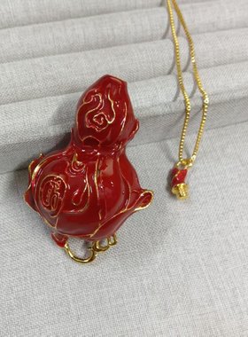 高品质保色lovebuff争先红葫芦项链黑神话悟空挂件背包挂件