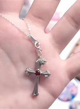新款高品质版本魔鬼恋人小森唯rejet十字架项链吊坠精致时尚动漫